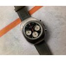 WALTHAM Swiss vintage manual winding chronograph watch Cal. Valjoux 7736 *** PANDA REVERSE DIAL ***