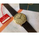 N.O.S. OMEGA Geneve Vintage swiss hand wind watch Ref 131.021 Cal 601 SOLID GOLD 18K + ESTUCHE *** MINT ***
