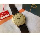 NOS OMEGA Geneve Reloj suizo antiguo de cuerda Ref 131.021 Cal 601 SOLID GOLD 18K + BOX *** MINT ***