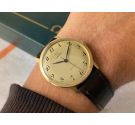 N.O.S. OMEGA Geneve Vintage swiss hand wind watch Ref 131.021 Cal 601 SOLID GOLD 18K + ESTUCHE *** MINT ***