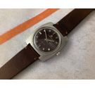 FAVRE LEUBA DUOMATIC Reloj suizo vintage automático Cal. FHF 908 Ref. 75043A *** BROWN DIAL ***