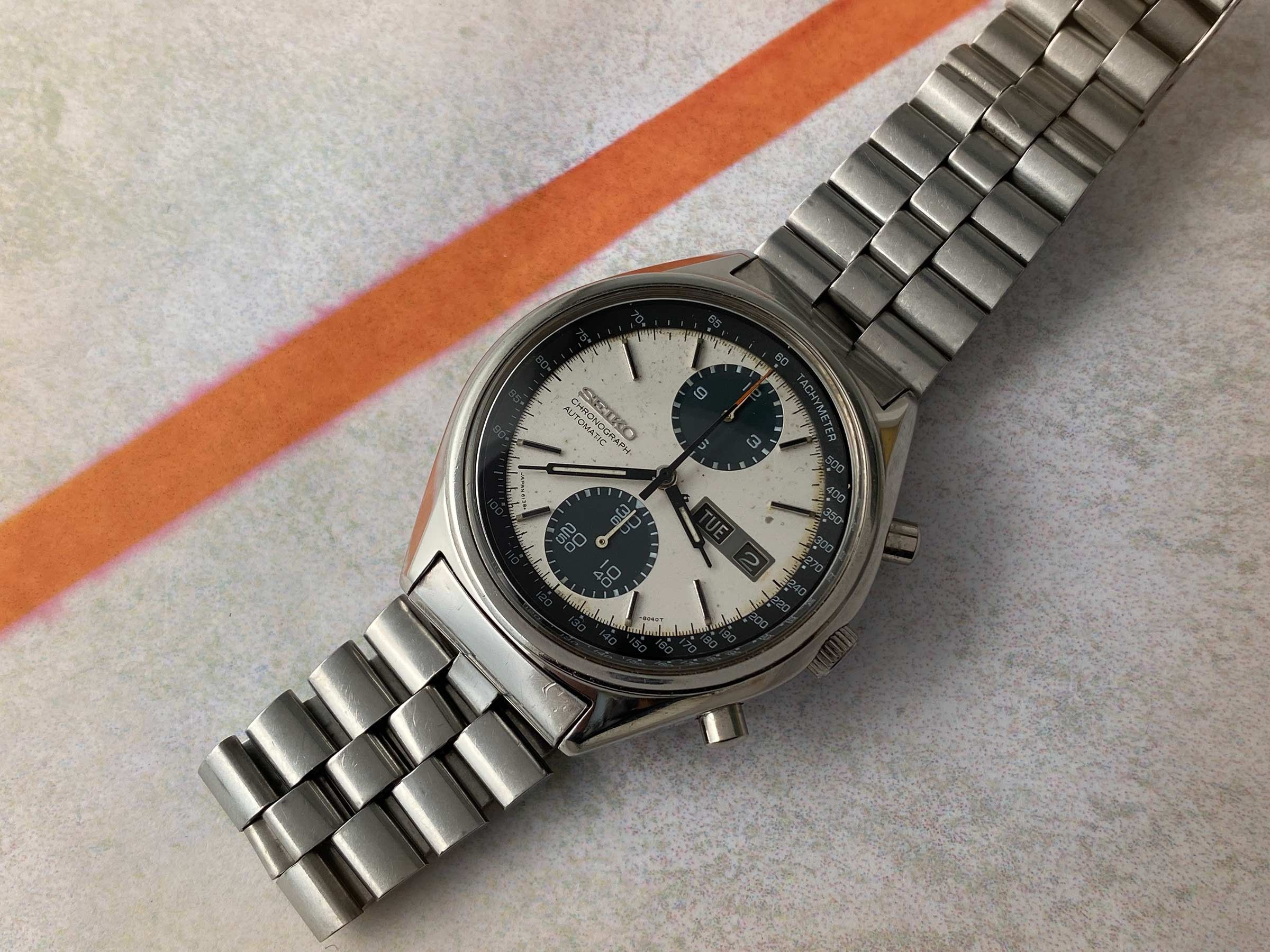 SEIKO PANDA Vintage automatic chronograph watch 1975 Cal. 6138 Ref. 6138-8020  JAPAN A *** ALL ORIGINAL *** Seiko Vintage watches - Watches83
