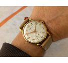 DUWARD NUEVO DE ANTIGUO STOCK Reloj suizo antiguo de cuerda Cal. Unitas 6235 Plaqué OR *** NOS ***