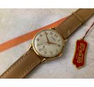 DUWARD NEW OLD STOCK Vintage swiss hand wind watch Cal. Unitas 6235 Plaqué OR *** N.O.S. ***