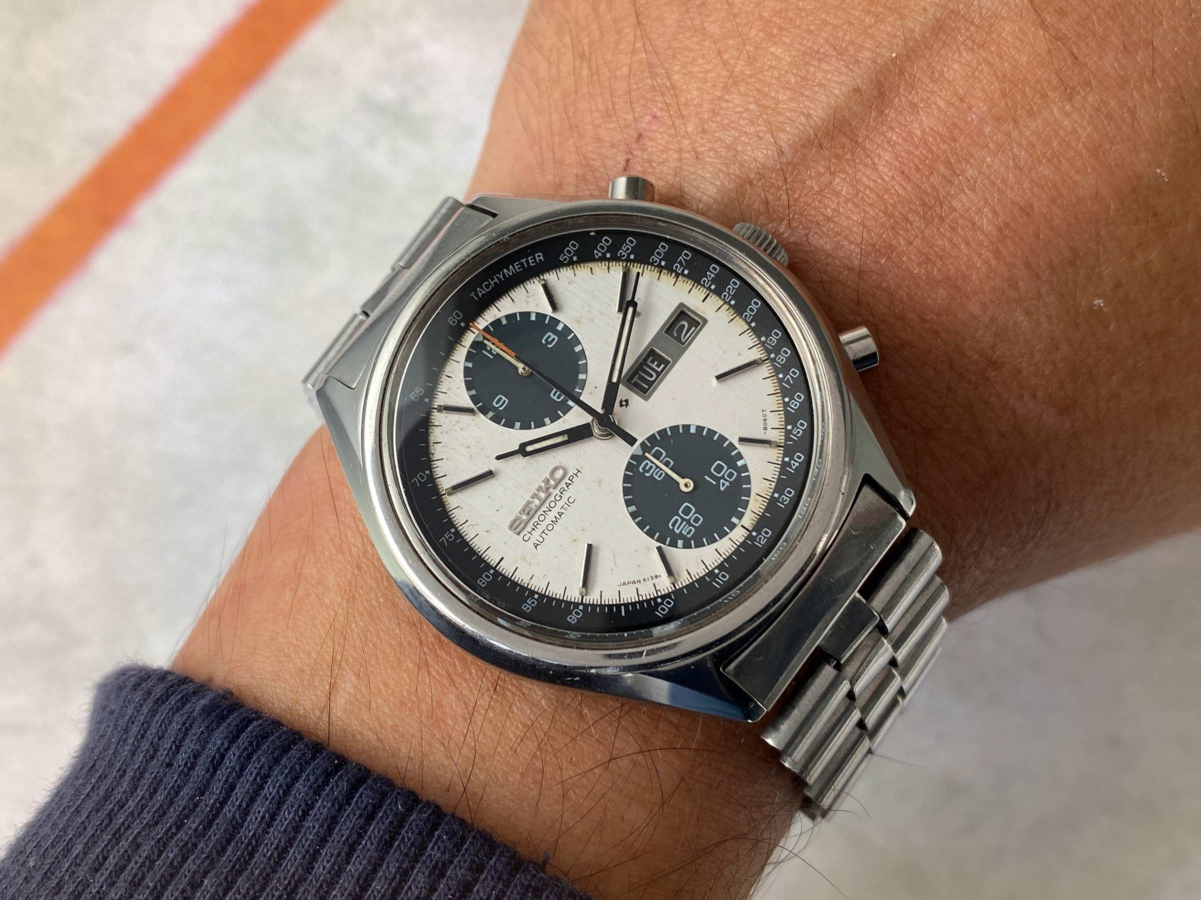 SEIKO PANDA Vintage automatic chronograph watch 1975 Cal. 6138 Ref. 6138- 8020 JAPAN A *** ALL ORIGINAL *** Seiko Vintage watches - Watches83