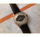 VERDAL Reloj cronógrafo suizo de cuerda vintage Cal. Venus 188 Plaqué OR *** DIAL ORNAMENTADO ***