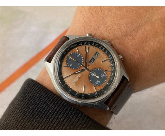 SEIKO PANDA Vintage automatic chronograph watch 1977 Cal. 6138 Ref. 6138-8020 JAPAN A *** WONDERFUL PATINA ***
