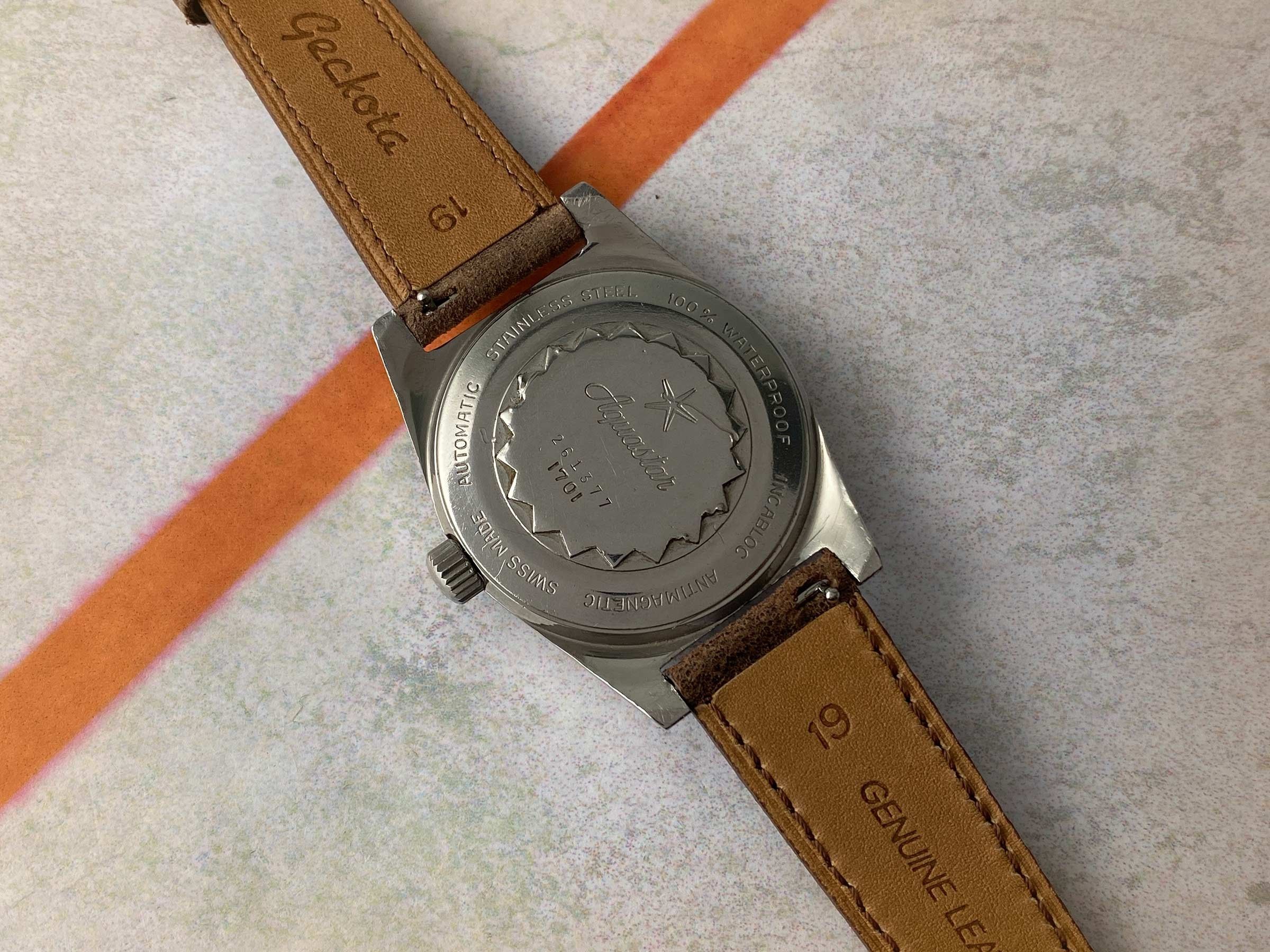 DUWARD AQUASTAR Vintage DIVER swiss automatic watch Cal. AS 1700/01 ...