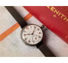 ZENITH BIG PILOT 1913 WW1 Cal. 15" Antique Swiss hand winding trench watch MILITARY. Porcelain Dial. BIG CROWN *** 39mm ***