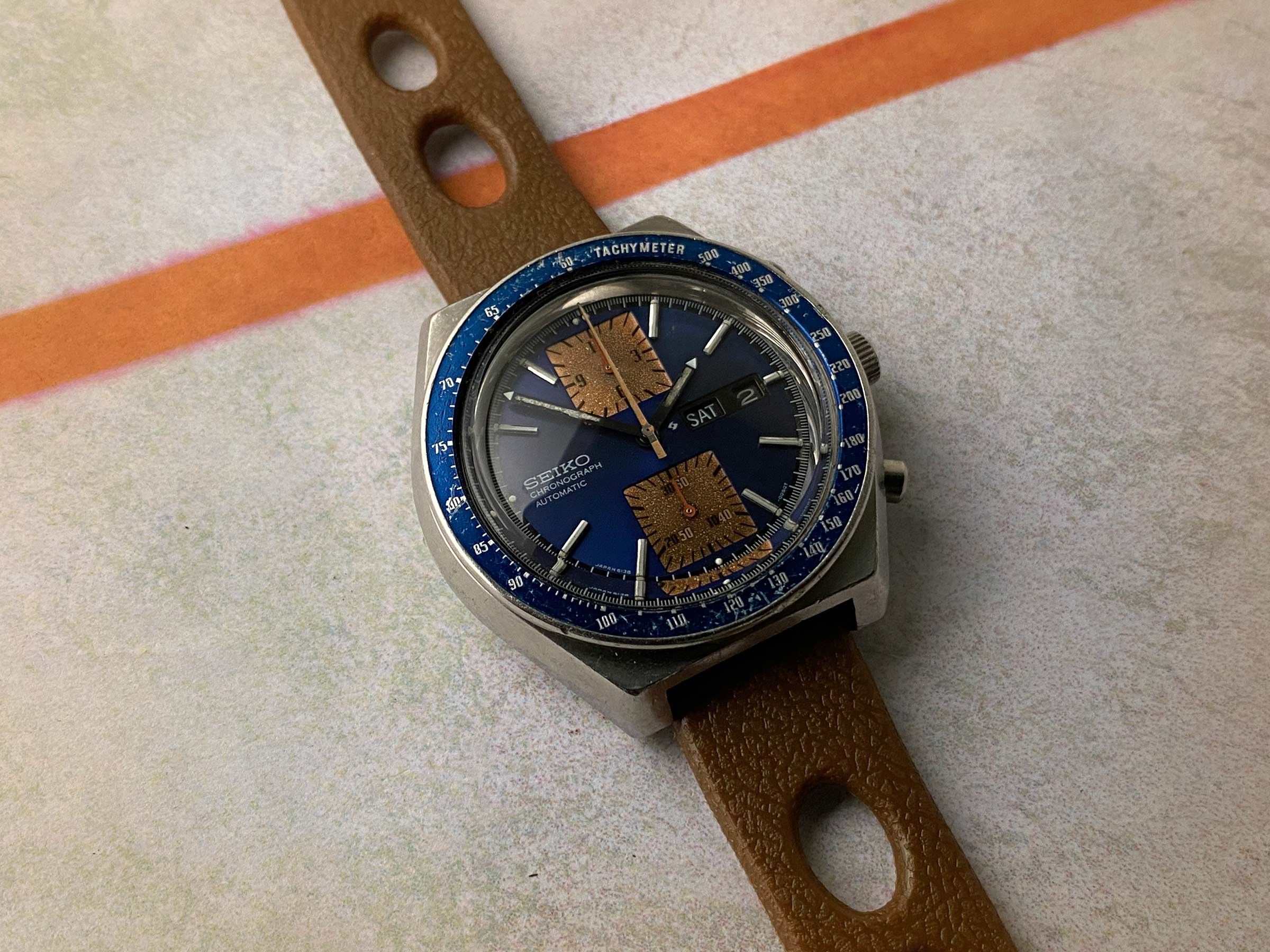 SEIKO KAKUME 1979 Automatic vintage chronograph watch Ref. 6138-0031 Cal.  6138 B *** SPECTACULAR PATINA *** Seiko Vintage watches - Watches83