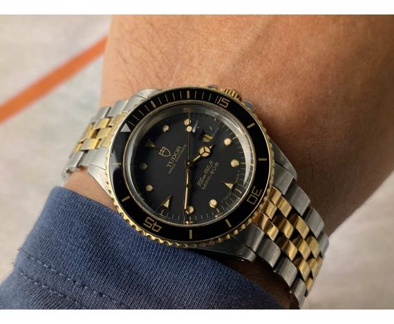 TUDOR PRINCE OYSTERDATE MINI-SUB 200m 660ft Vintage swiss automatic watch Ref. 73090 Cal. 2671 *** TWO TONE ***