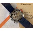 HERMO Reloj vintage suizo cronógrafo de cuerda 300 FEET Cal. Landeron 187 Ref. 4000/1 *** DOCUMENTACIÓN ***