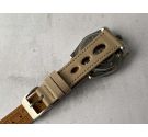 ELLIPTICAL HOLES Perforated Leather Watch Strap - VINTAGE DIVER - 19mm *** BEIGE ***