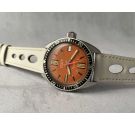ELLIPTICAL HOLES Perforated Leather Watch Strap - VINTAGE DIVER - 19mm *** PORCELAIN ***