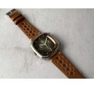 RACING Vintage Perforated Leather Watch Strap *** BROWN/BEIGE ***