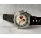RACING Vintage Perforated Leather Watch Strap *** BLACK/RED ***