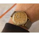 ANGELUS DATO 12 MAXIMO BLUM CARACAS Vintage swiss hand winding watch Cal. 255 DOUBLE CALENDAR. RARE *** DIAL WITH PATINA ***