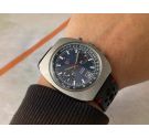 CAMIF Reloj suizo cronógrafo antiguo de cuerda Valjoux 7734 gran diámetro ESPECTACULAR *** DIAL RACING ***