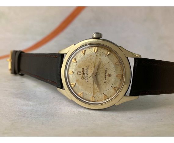 OMEGA CONSTELLATION 1956 CHRONOMETER OFFICIALLY CERTIFIED 1956 Cal. 505 Ref. 2852-8SC *** TROPICALIZED DIAL ***