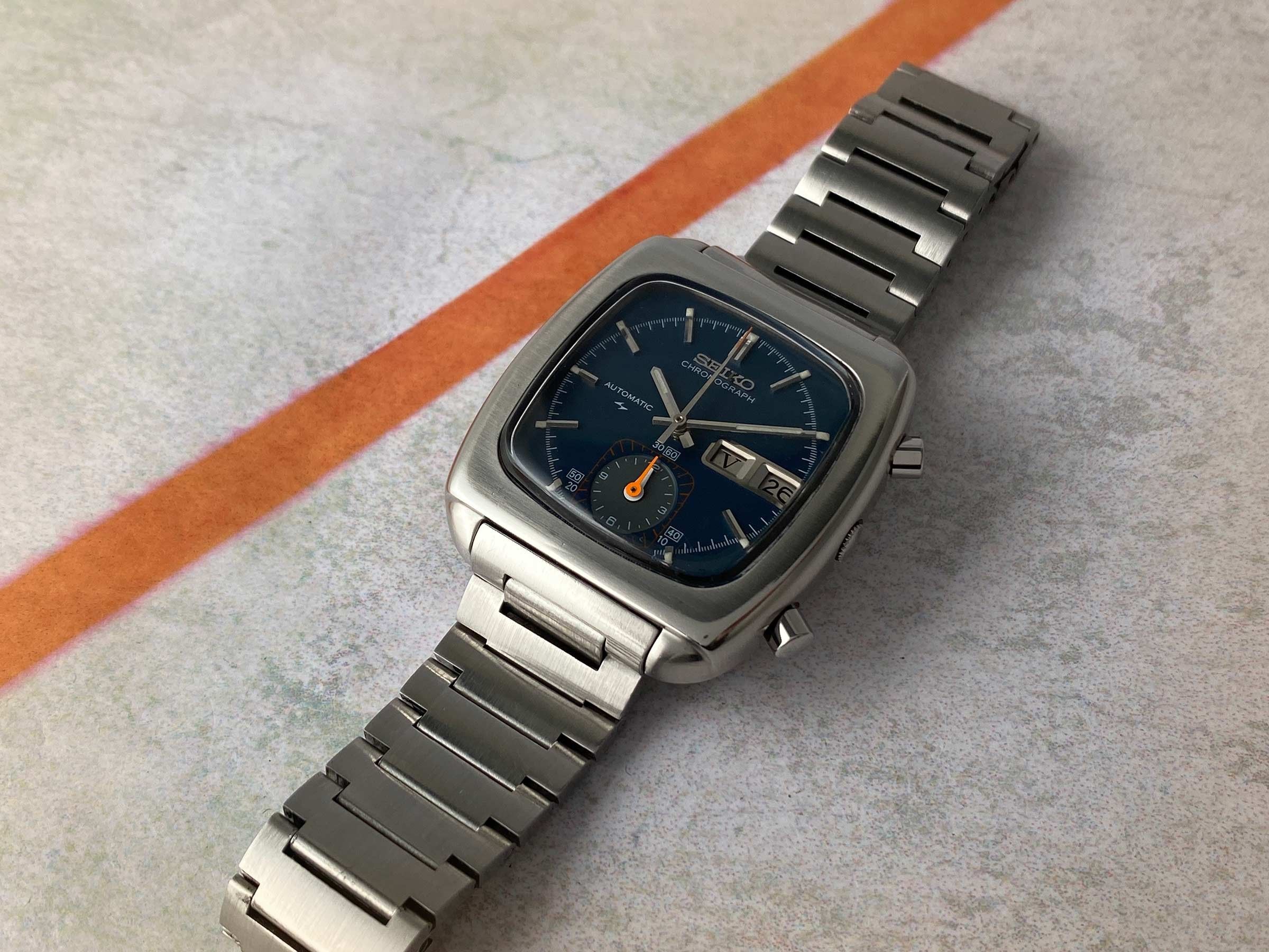 MINT SEIKO MONACO Ref 7016-5000 Vintage automatic chronograph watch Cal 7016  SPECTACULAR *** IMPRESSIVE CONDITION *** Seiko Vintage watches - Watches83