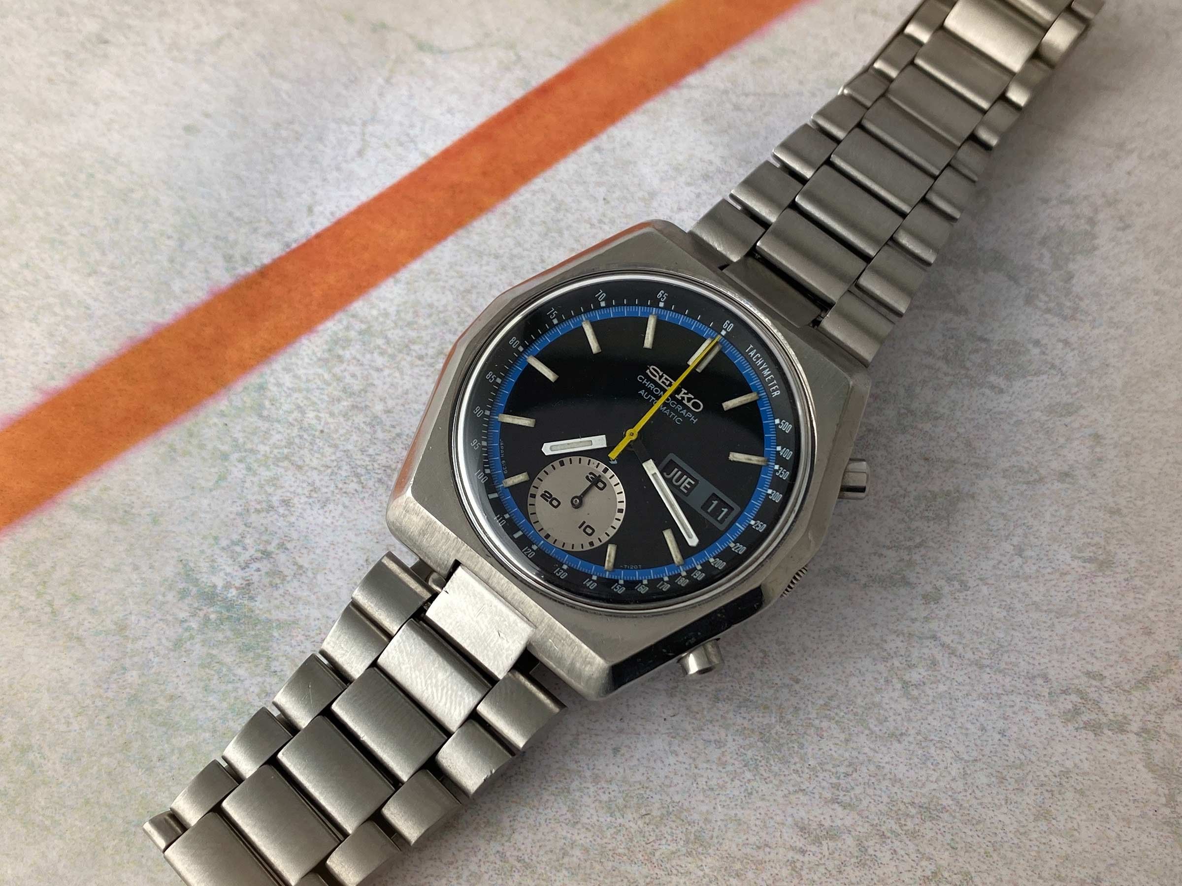 SEIKO HEXAGON Vintage automatic chronograph watch Ref. 6139-7080 JAPAN A  Cal. 6139 *** PRECIOUS *** Seiko Vintage watches - Watches83