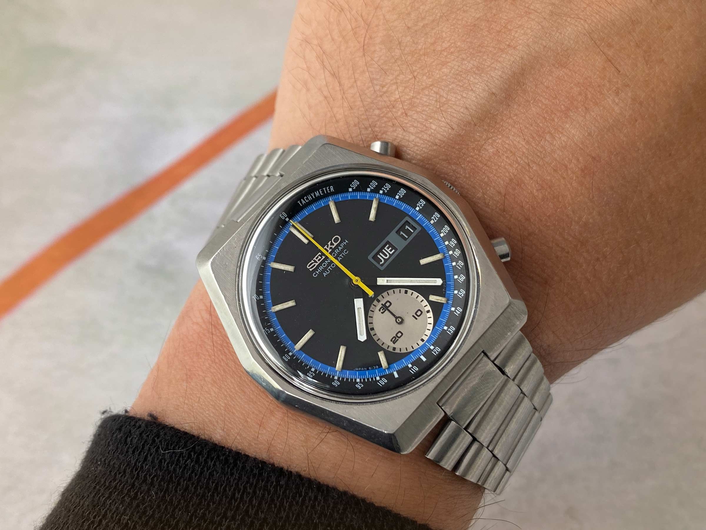 SEIKO HEXAGON Vintage automatic chronograph watch Ref. 6139-7080 JAPAN A  Cal. 6139 *** PRECIOUS *** Seiko Vintage watches - Watches83