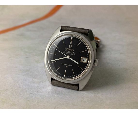 OMEGA CONSTELLATION Chronometer Officially Certified Reloj suizo antiguo automático Cal. 561 Ref. 168.017 *** BLACK DIAL ***