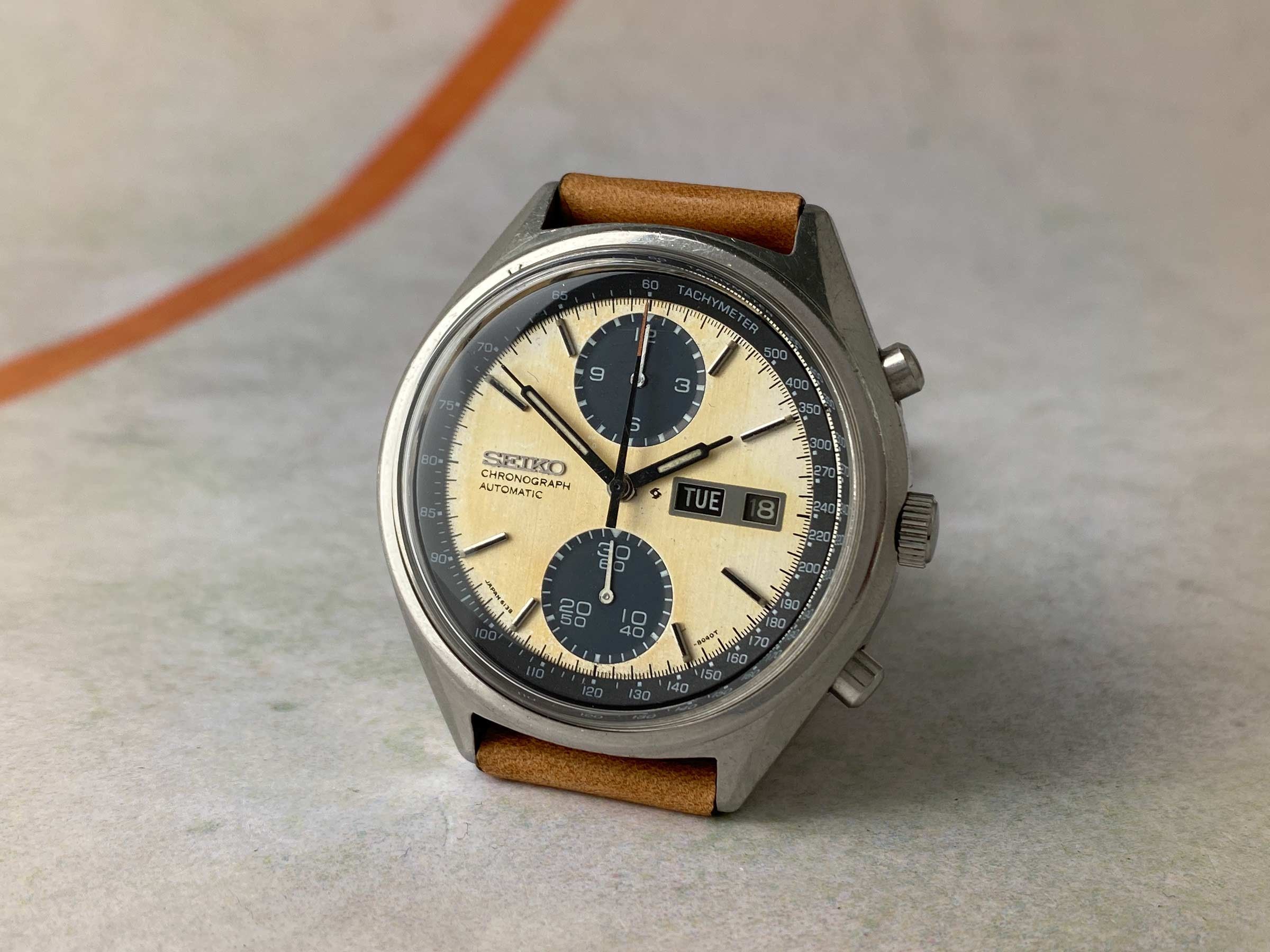 SEIKO PANDA 1977 Automatic vintage chronograph watch Cal. 6138 Ref.  6138-8020 JAPAN A *** PATINA DIAL *** Seiko Vintage watches - Watches83