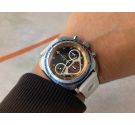 YEMA FLYGRAF Vintage hand winding chronograph watch Cal. Valjoux 7736 SPECTACULAR *** ALL STAINLESS STEEL ***