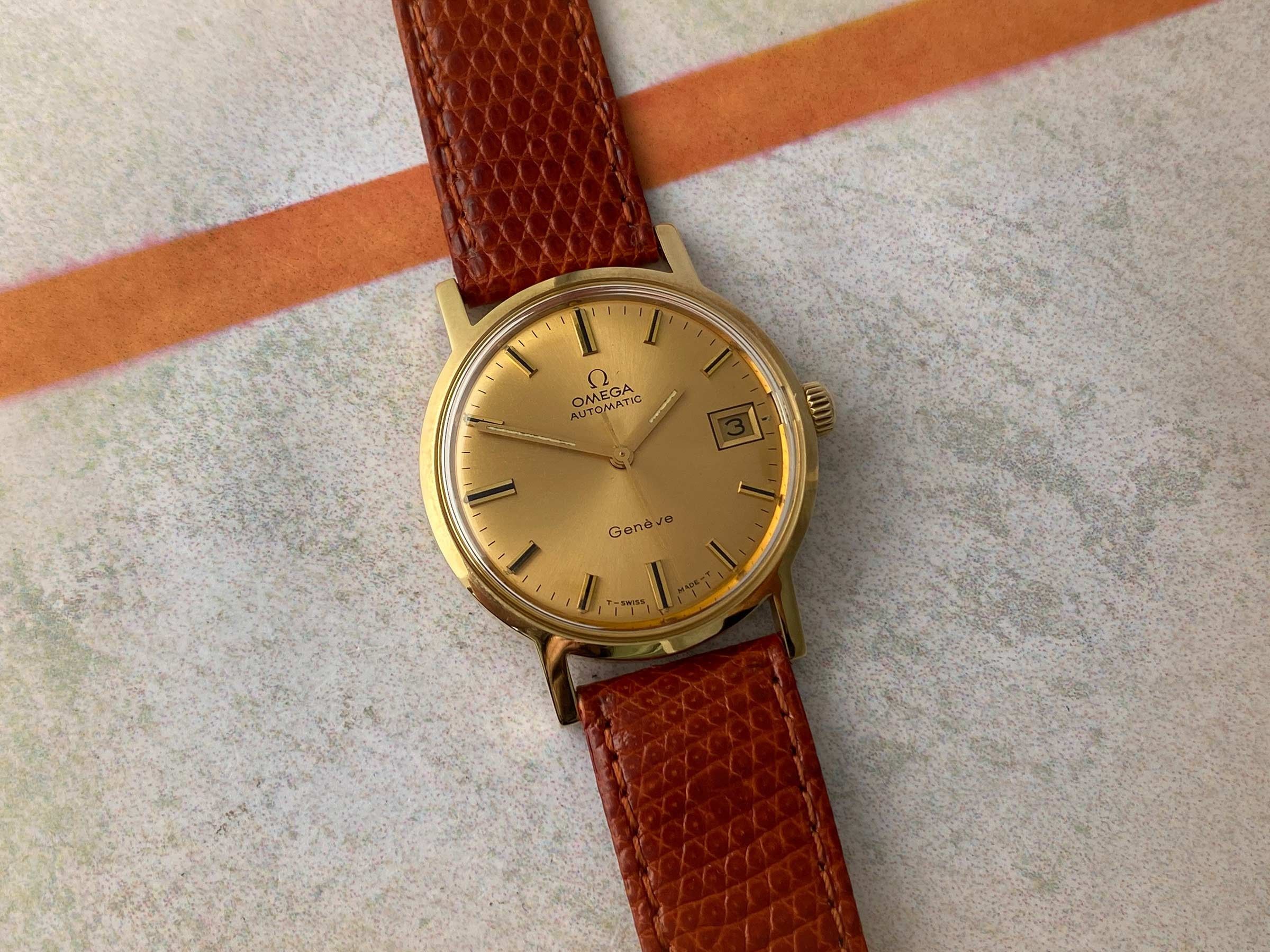 OMEGA GENÈVE Vintage swiss automatic watch GOLD 18K Cal. 565 Ref. 166.070  *** BEAUTIFUL *** Omega Vintage watches - Watches83