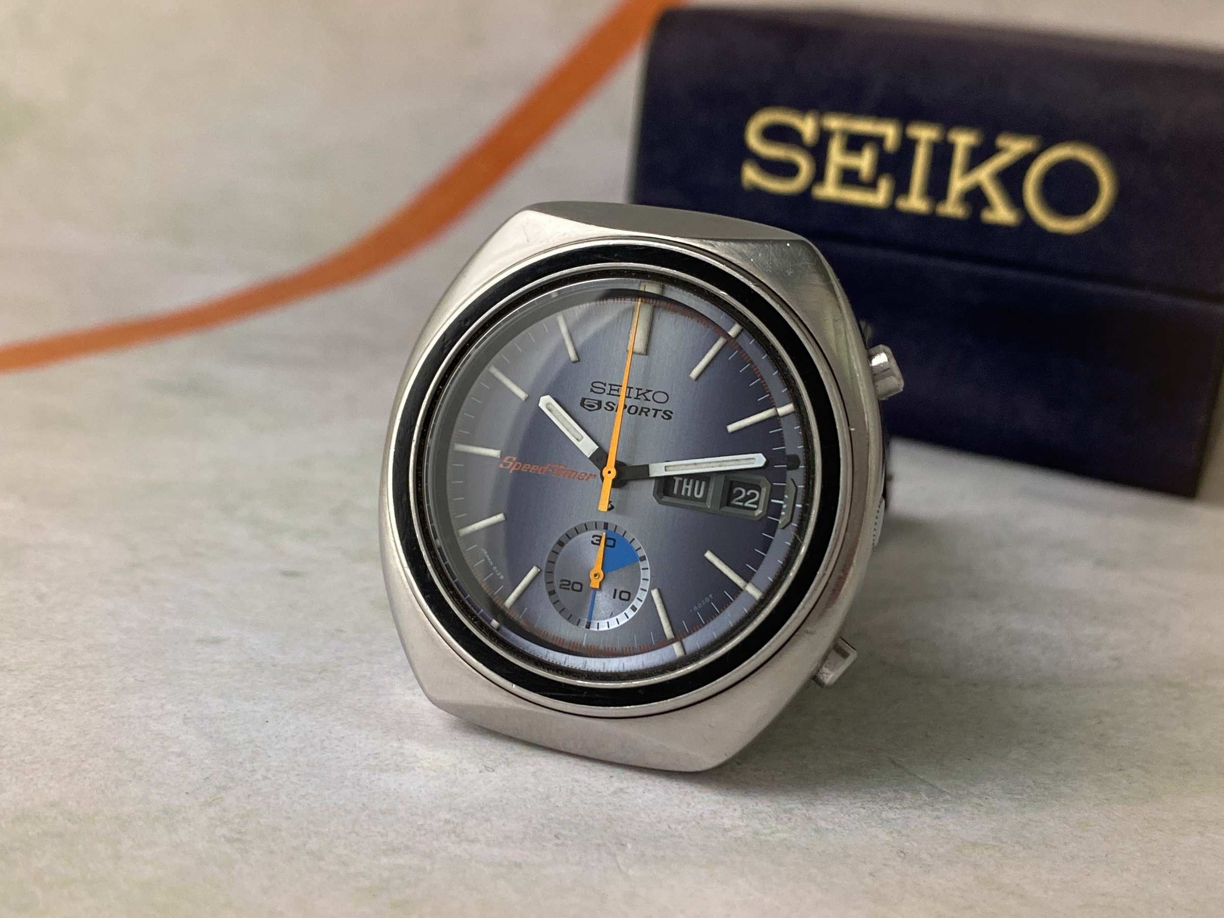 SEIKO 5 SPORTS SPEED TIMER Vintage automatic chronograph watch Ref. Ref.  6139-8002 JAPAN J Cal. 6139 ***AWESOME *** Seiko Vintage watches - Watches83