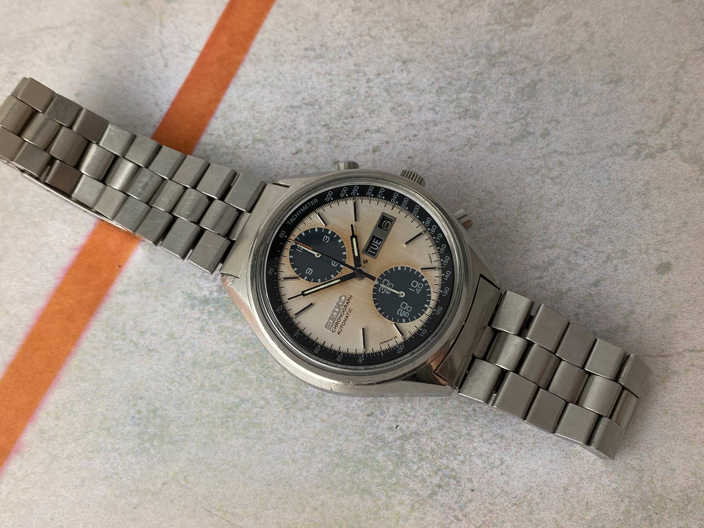Seiko PANDA Vintage automatic chronograph watch 1977 Cal. for $2,149 for  sale from a Trusted Seller on Chrono24