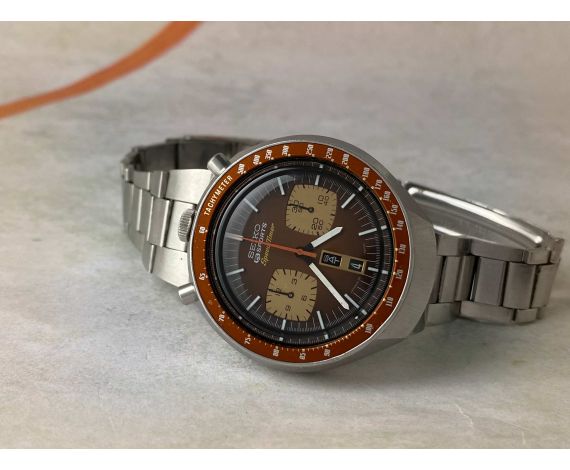 SEIKO 5 SPORTS SPEEDTIMER BULLHEAD Ref. 6138-0040 Vintage automatic chronograph watch Cal. 6138B *** SPECTACULAR CONDITION ***