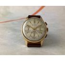 HELVETIA TRIPLE REGISTER Cronógrafo Reloj suizo antiguo de cuerda ORO 18K 0,750 Cal. Venus 178 *** COLECCIONISTAS ***