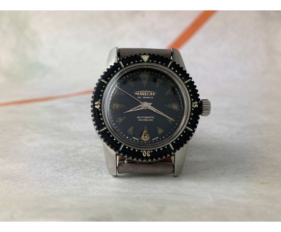 AUREOLE DIVER NAUTILUS Vintage swiss automatic watch Cal. ETA 2451 PRECIOUS PATINA *** SPECTACULAR MARKERS ***