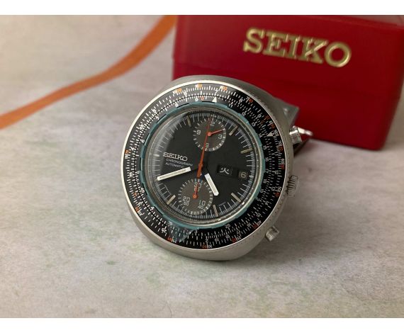 SEIKO CALCULATOR SLIDE RULE Vintage automatic chronograph watch Cal. 6138 Ref. 6138-7000 + BOX *** SPECTACULAR CONDITION ***