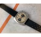 NIVADA GRENCHEN TARAVANA Reloj vintage suizo cronógrafo de cuerda Cal. Landeron 187 *** CALENDARIO A LAS 12 ***