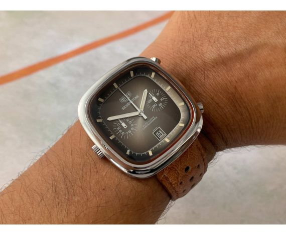 Reloj Pulsera Vintage 13 mm-Correa-Cuero-Suizo Nuevo Viejo Stock 