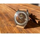UNIVERSAL GENEVE POLEROUTER DATE Reloj vintage automático Ref. 204610/2 Cal. 218-2. TODO ORIGINAL *** DIAL CHOCOLATE SPIDER ***