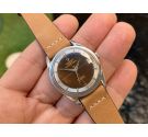 UNIVERSAL GENEVE POLEROUTER DATE Reloj vintage automático Ref. 204610/2 Cal. 218-2. TODO ORIGINAL *** DIAL CHOCOLATE SPIDER ***