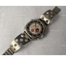 WIDE RALLYE BRACELET WITH PERFORATIONS Vintage stainless steel watch strap *** 22 mm ***