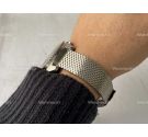 BRAZALETE DE MALLA MILANESA LISA Correa de reloj vintage de acero inoxidable *** 20 mm ***