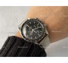 BRAZALETE DE MALLA MILANESA RUGOSA Correa de reloj vintage de acero inoxidable *** 20 mm ***