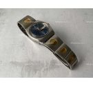BRAZALETE RALLYE CON CÍRCULOS DORADOS Correa de reloj vintage de acero inoxidable *** 20 mm ***