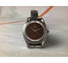 UNIVERSAL GENEVE POLEROUTER 1961 Reloj suizo vintage automático TROPICALIZADO Ref. 20368/1 Cal. 218-9 *** CHOCOLATE ***