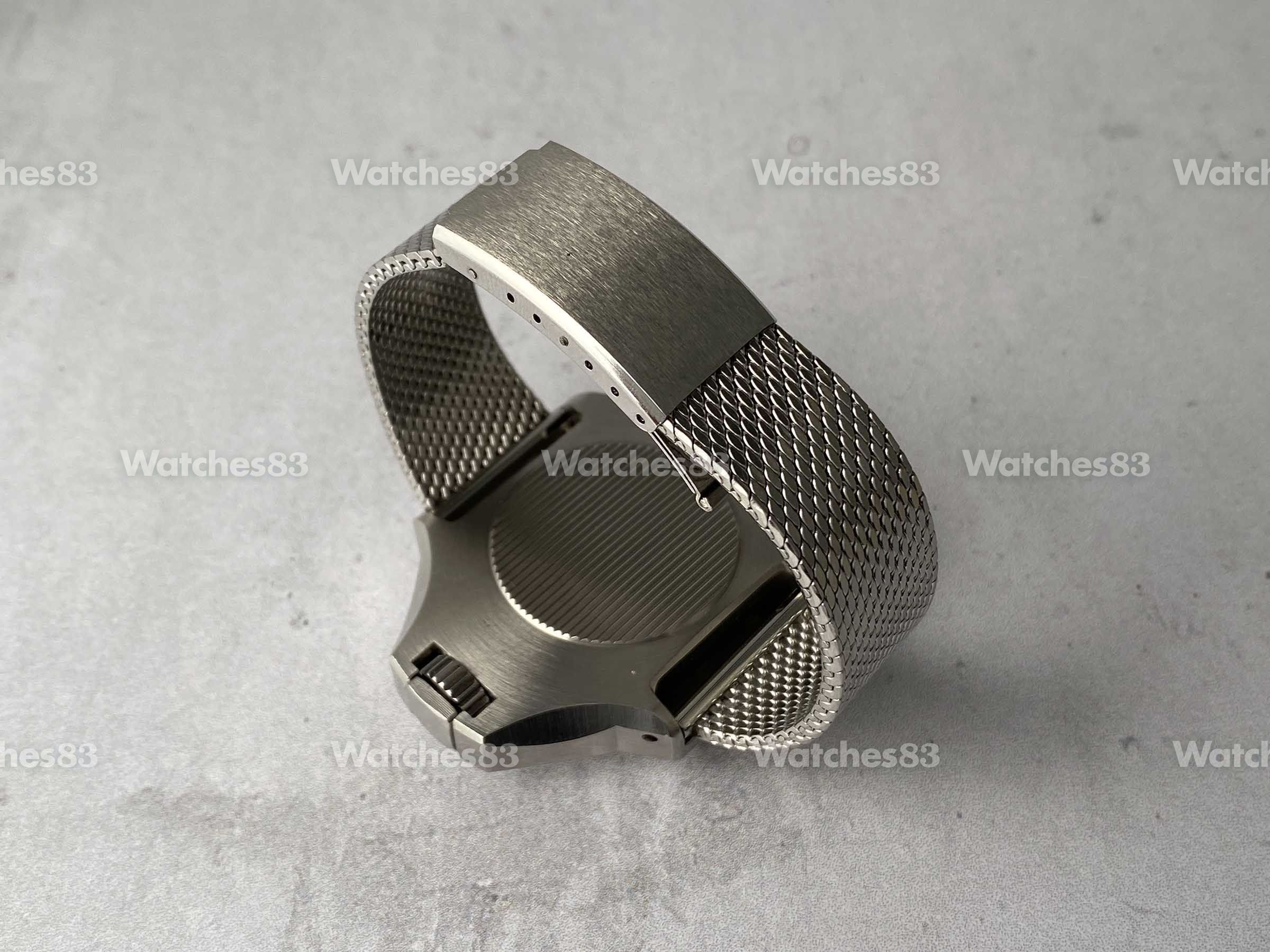 Magnetic Clasp Stainless Steel Metal Mesh Milanese Bracelet 24mm Watch Band  #5041