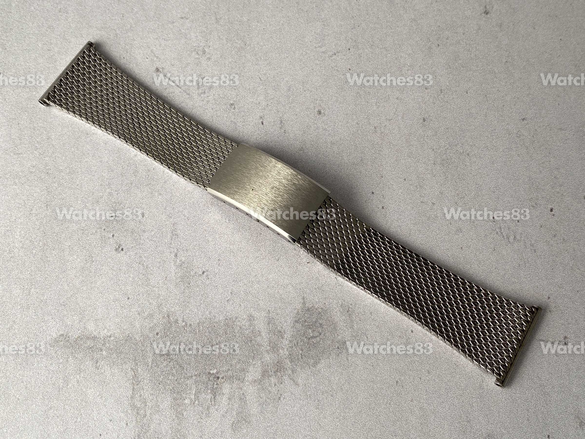 SMOOTH MILANESE MESH BRACELET Vintage Stainless Steel Watch Strap *** 24 mm  *** Watch Straps - Watches83