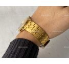 GOLDEN FIVE PARTS BRACELET Vintage Stainless Steel Watch Strap *** 18 mm ***
