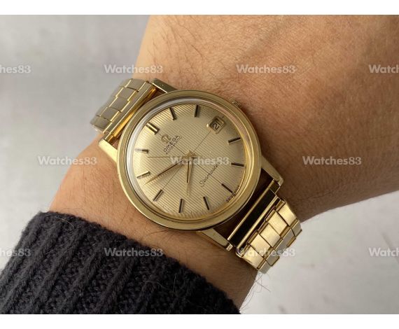 ELASTIC GOLDEN FIVE PARTS BRACELET Vintage Stainless Steel Watch Strap *** From 16 mm to 22 mm ***