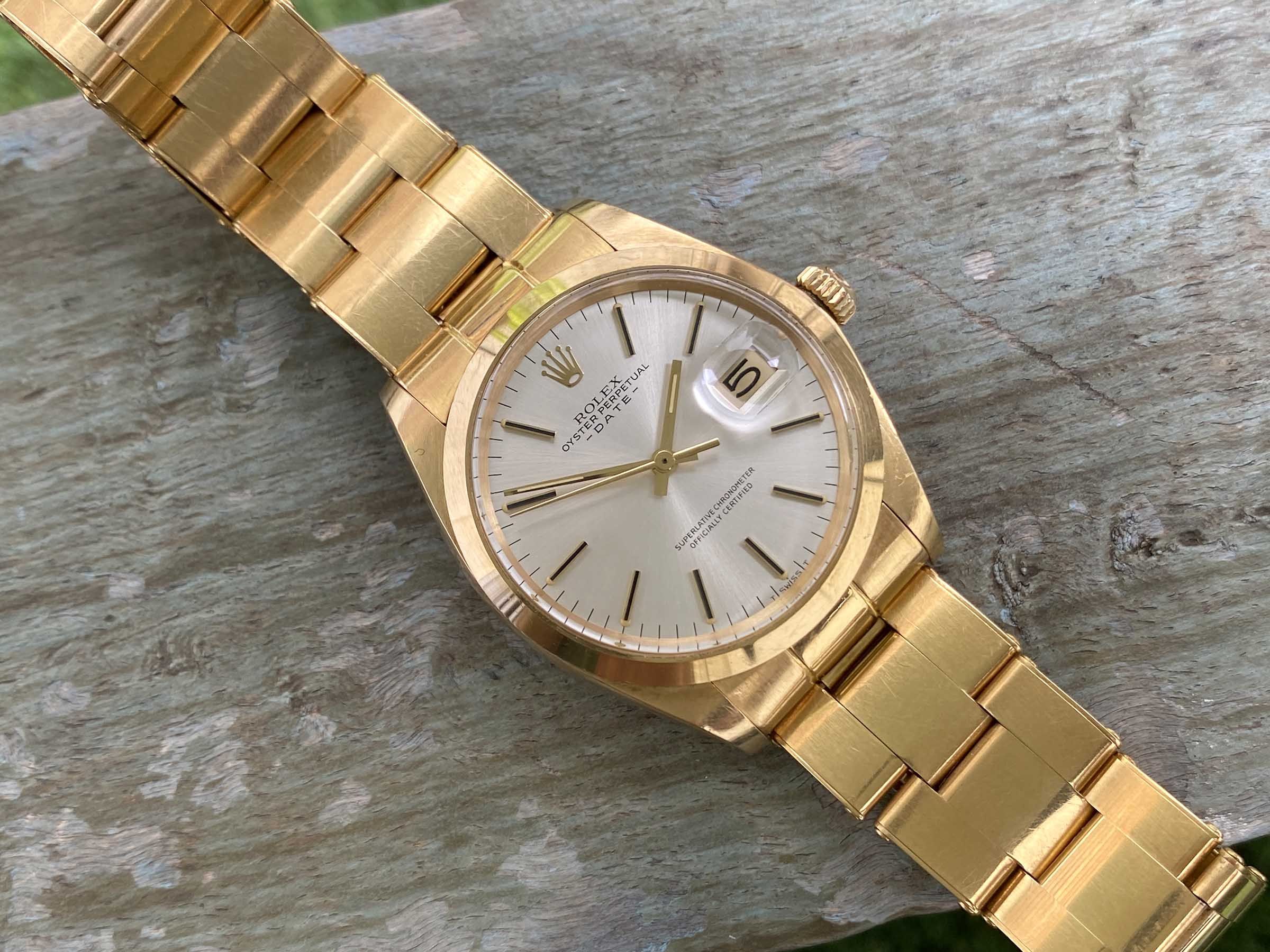 ROLEX OYSTER PERPETUAL DATE Ref. 1500 Automatic Swiss Vintage Watch ...